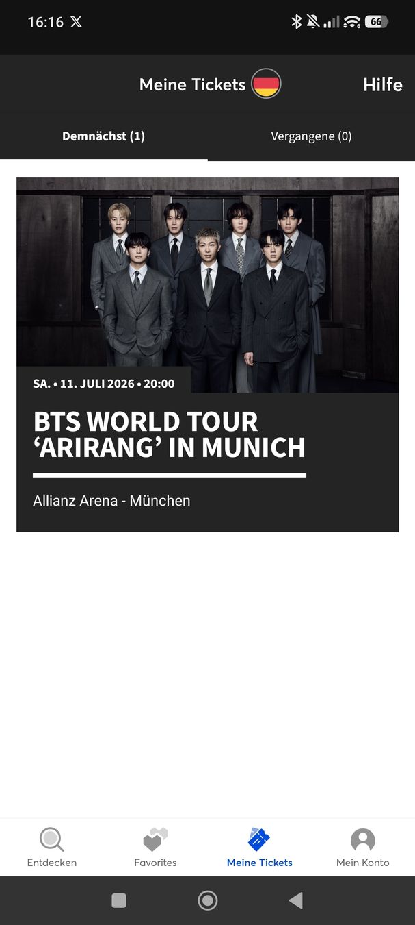 Biglietti: BTS Ticket München, 11. Juli 2026 – Nuovo e nell'imballaggio originale da Kirchleerau venduto da Laura0501