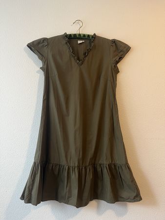Sommerliches Kleid in Khaki, Grösse 38