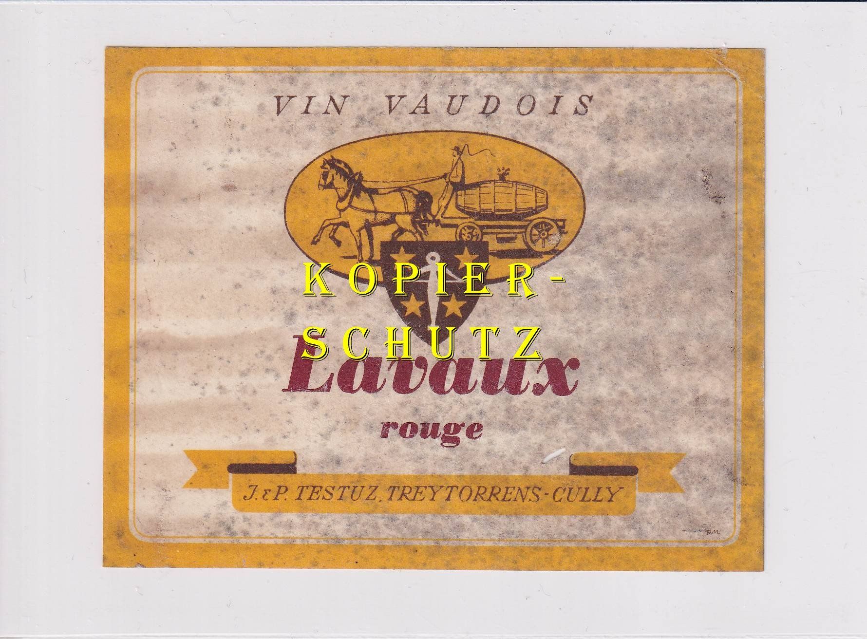 Carta: Etikette - Lavaux rouge /bd – Usato da Hombrechtikon venduto da Rudolf07