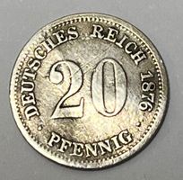 20 Pfennigs - Wilhelm I - Deutsches Reich - 1876
