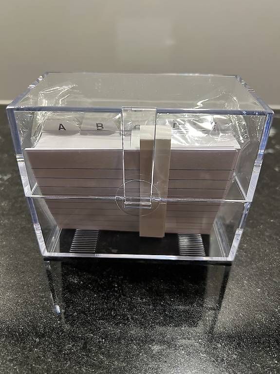 Sistemi di archiviazione: Karteikartenbox – Nuovo e nell'imballaggio originale da Zuchwil venduto da ela0110
