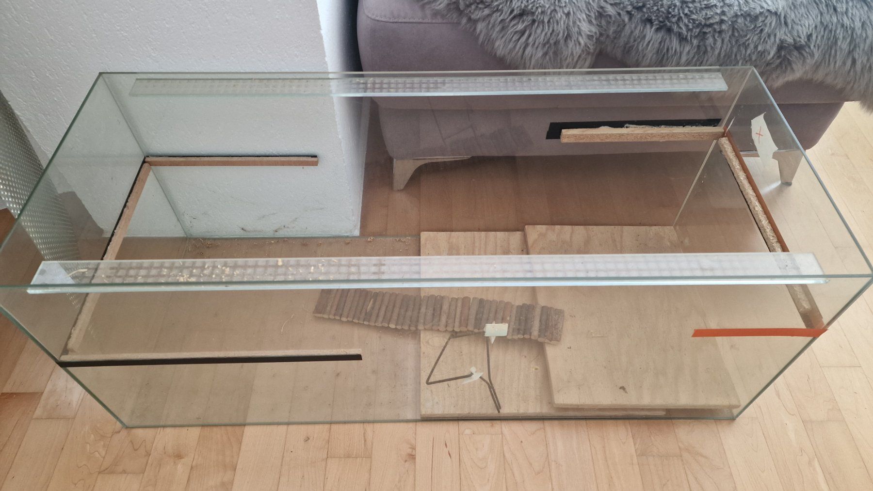 Terrario: Nagerterrarium aus Glas mit Gitterabdeckung – Usato da Weisslingen venduto da and-lo73