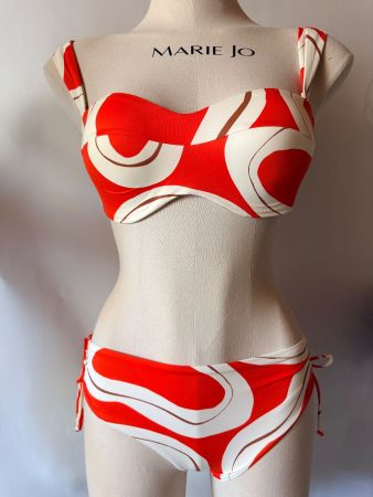 TRIUMPH, Bikini SUMMER ALLURE, Grösse 40B/40, Weiss/Orange