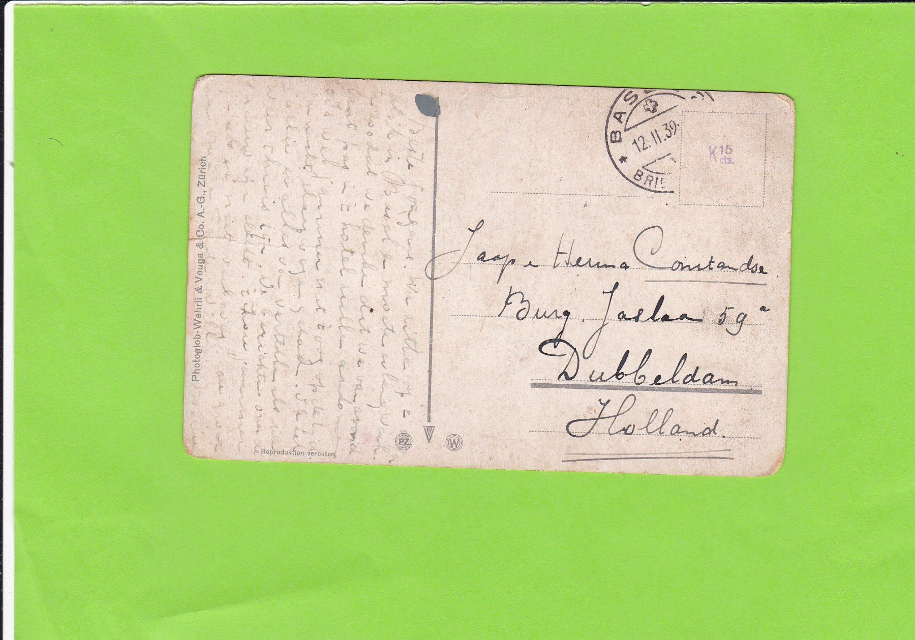 Cartoline postali: Basel – Usato da St. Peterzell venduto da neckertal 1