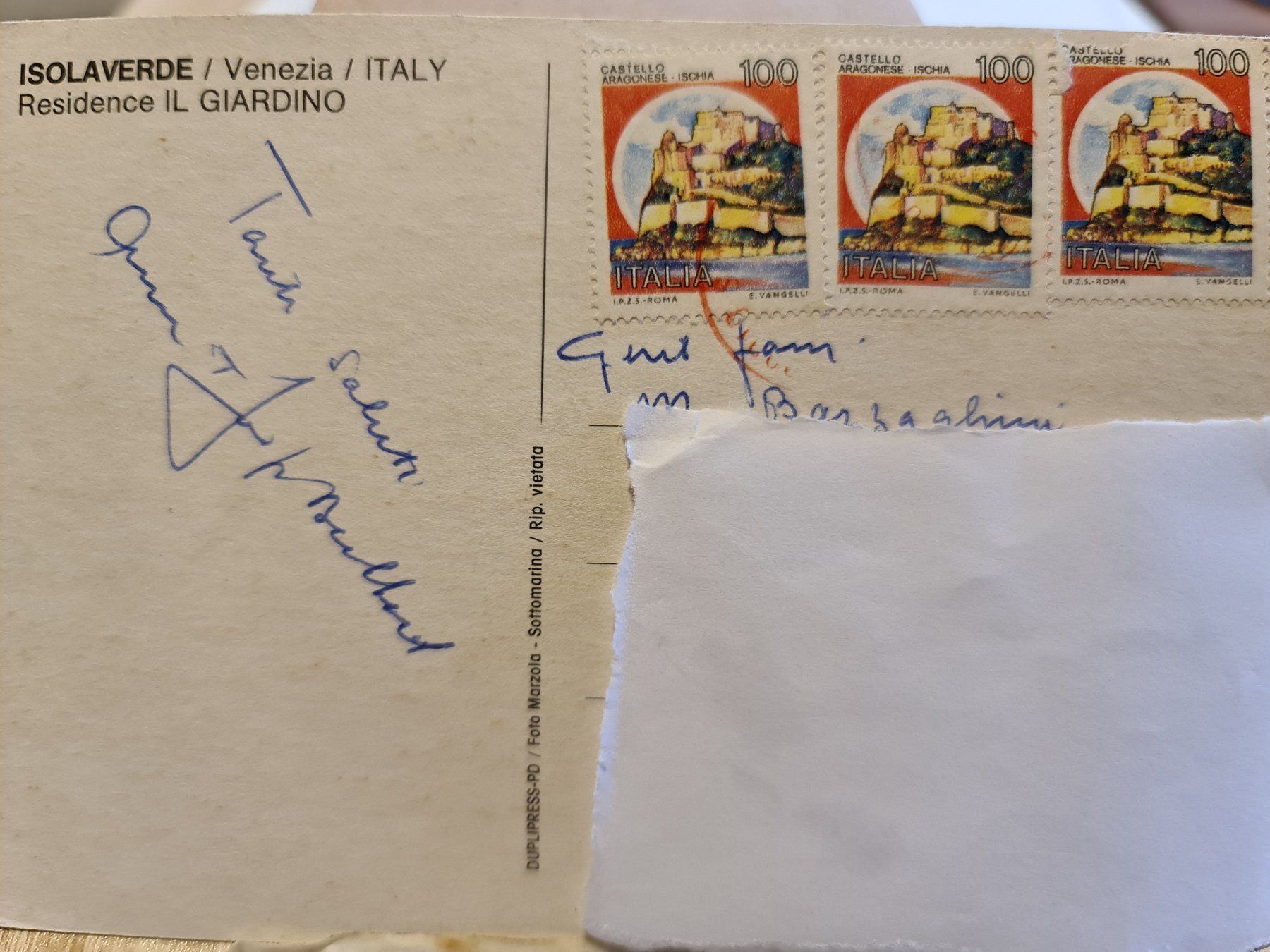 Cartoline postali: Ansichtskarte Isolaverde Italien – Nuovo (secondo la descrizione) da Dintikon venduto da Vexi 1