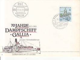 70 Jahre Dampfschiff Gallia 1983