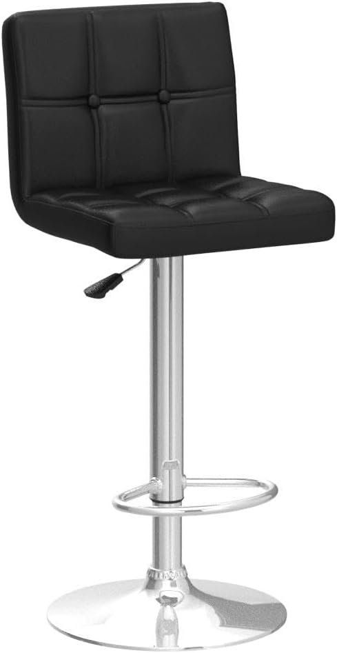 Sgabelli: Barhocker Barstuhl 2er-Set höhenverstellbar Kunstleder Black – Nuovo e nell'imballaggio originale da Wittenbach venduto da SELVARO 4