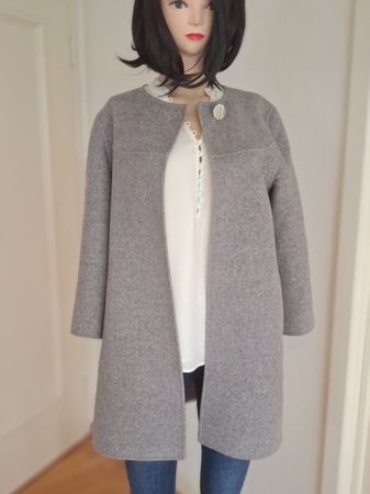 Jacke Mantel Zara Wolle XS Hellgrau ***Neu***