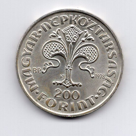 Tutti le monete: (312) Ungarn, 200 Forint, 1978, Silber – Usato da Rüthi (Rheintal) venduto da erdnuessli1