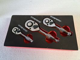 Mini-Umschaltknarren-Satz Rätschens satz 3-tlg.