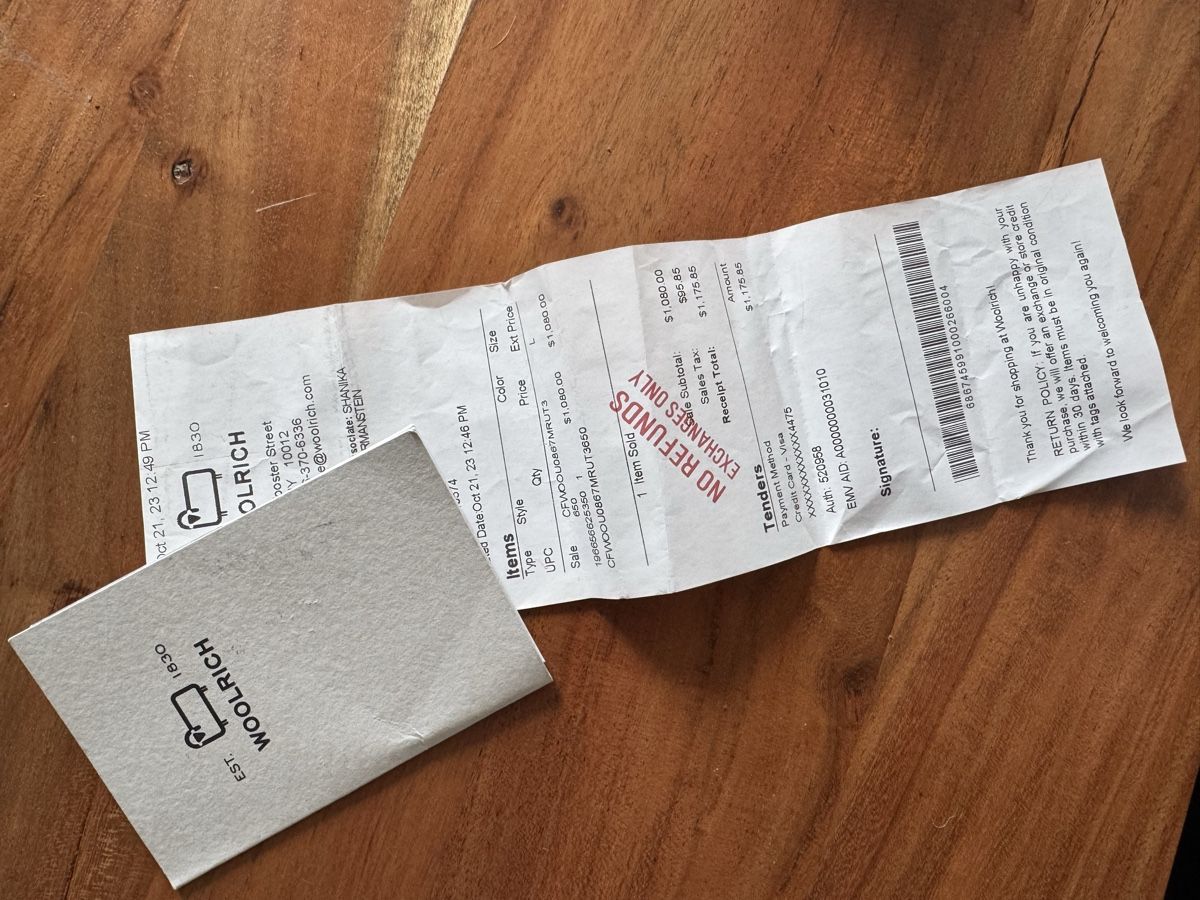 Mäntel: Woolrich Daunenjacke Parka Gr.L - Kariert – Gebraucht aus Zürich von traintown 4
