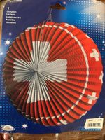 Schweizer Laterne, Lampion mit Schweizerkreuz,Neu! 🇨🇭