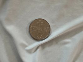 Schweizer 5 Franken Gedenkmünze 1986 Sempach 1386