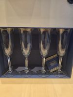 Flûtes à Champagne Cristal Neuves en Boîte!