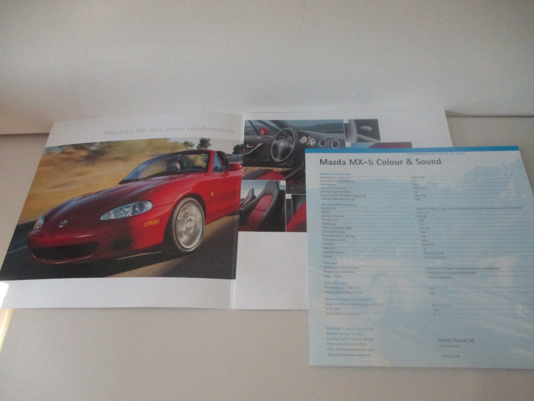 Mazda Documenti: HERRLICHER PROSPEKT MAZDA MX-5 – Usato da Langnau i. E. venduto da Superseven69 1
