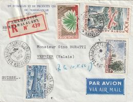 Madagaskar Flugbrief 1962