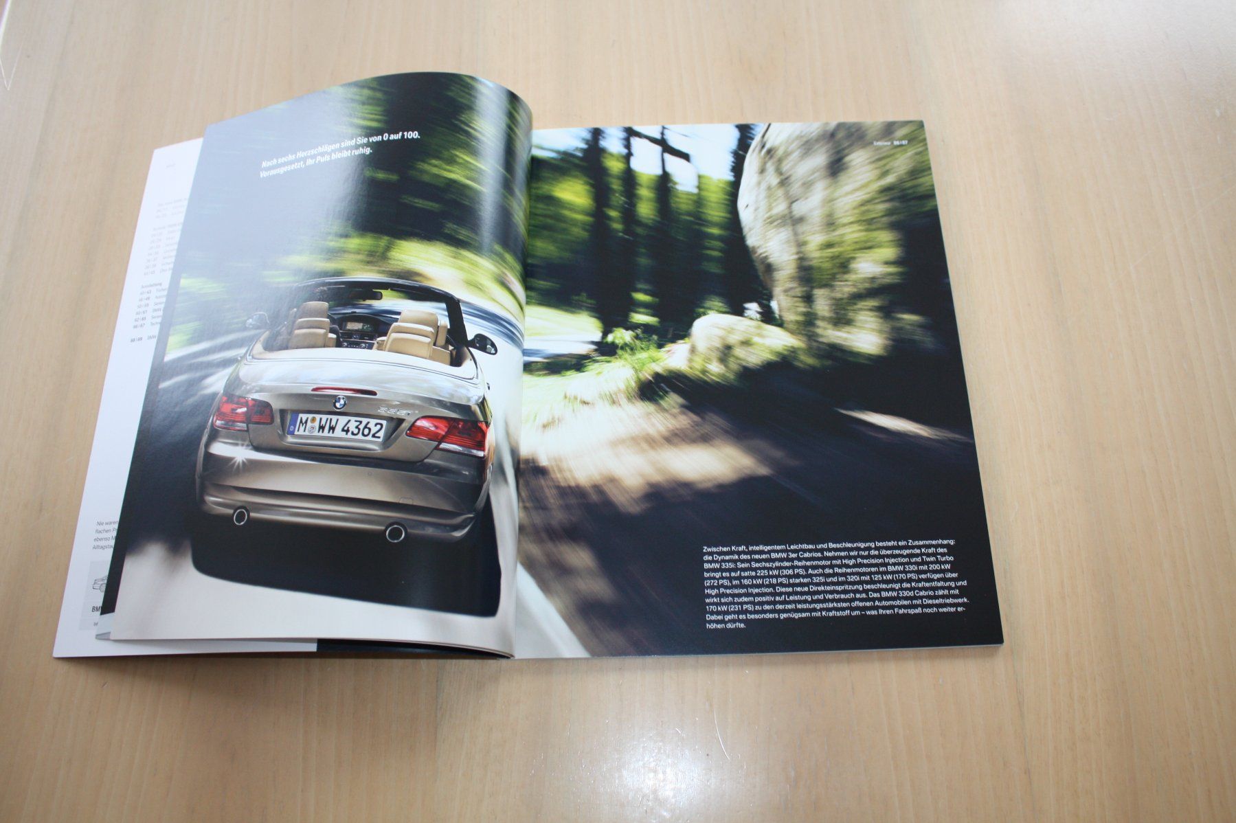 BMW Documenti: BMW 3er Cabrio Prospekt (E93) - 2007 – Usato da Wikon venduto da erwin400 3