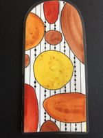 Buchzeichen (gelb-orange-rot Töne)