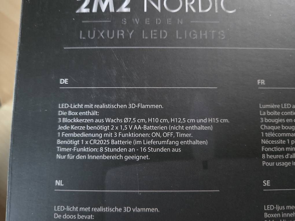Candele: 3 LEDBlockkerzen mit Fernbedienung – Usato da Kaltbrunn venduto da Resli 1