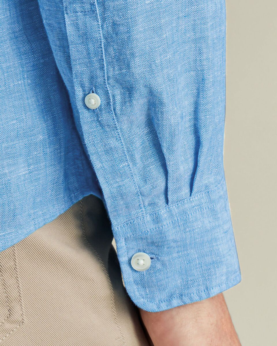 Charles Tyrwhitt Chemises: Pure Linen Hemd – Ocean Blue – Neuf avec emballage d'origine à Wittenbach par bes_k8vr 4