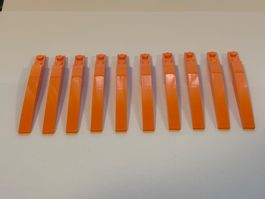10x Lego Orange Slope, Curved 10 x 1 NEU