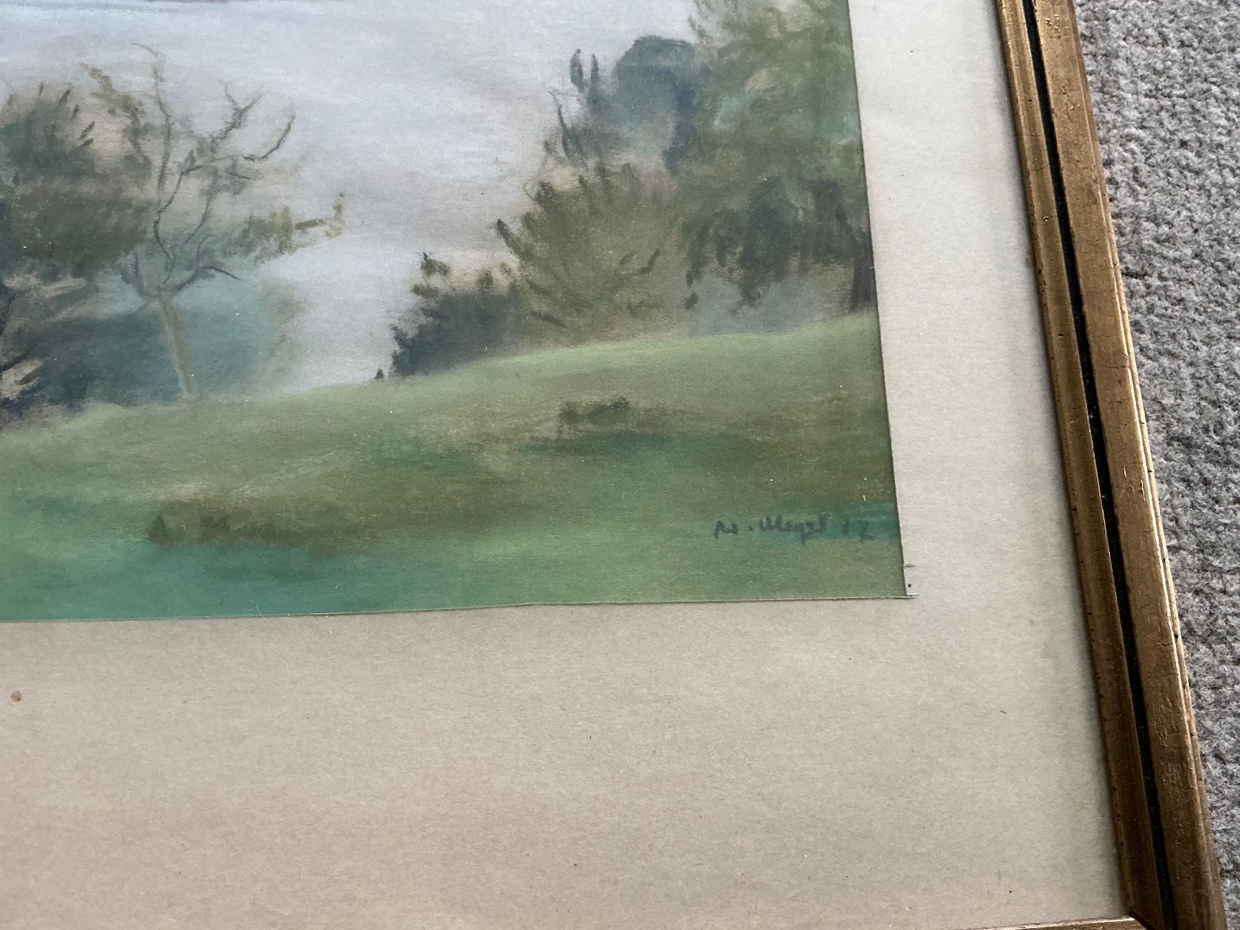 Gemälde: Landschaftsbild W. Meyer ,gerahmt – Gebraucht aus Jona von Jancy60 1