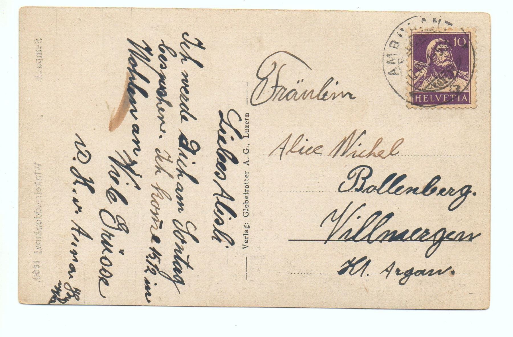 Cartoline postali: SEMPACH Winkelrieddenkmal 1660 – Usato da Jona venduto da philajona 1