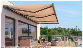 Neue Kastenmarkise SUNLUX® K450 Store für Balkon/Terrasse
