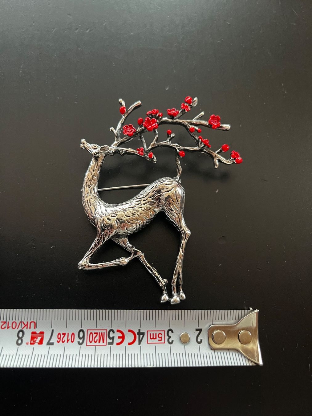Spille & Fermagli: Brosche/Amulett ( 2 in 1) Hirsch mit Blumen – Nuovo (secondo la descrizione) da Gams venduto da Mariawicca 6