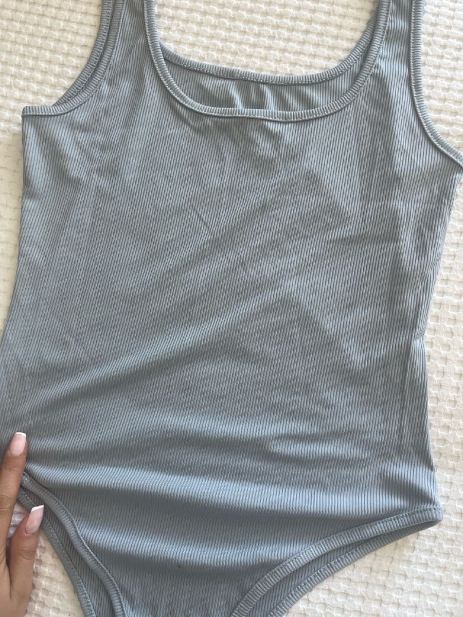 Tops: Sommer-Body mit Rippmuster, Grösse S – Neu (gemäss Beschreibung) aus Arch von sibylle.anne 2