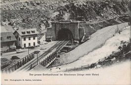 Karte Gotthardtunnel bei Göschenen