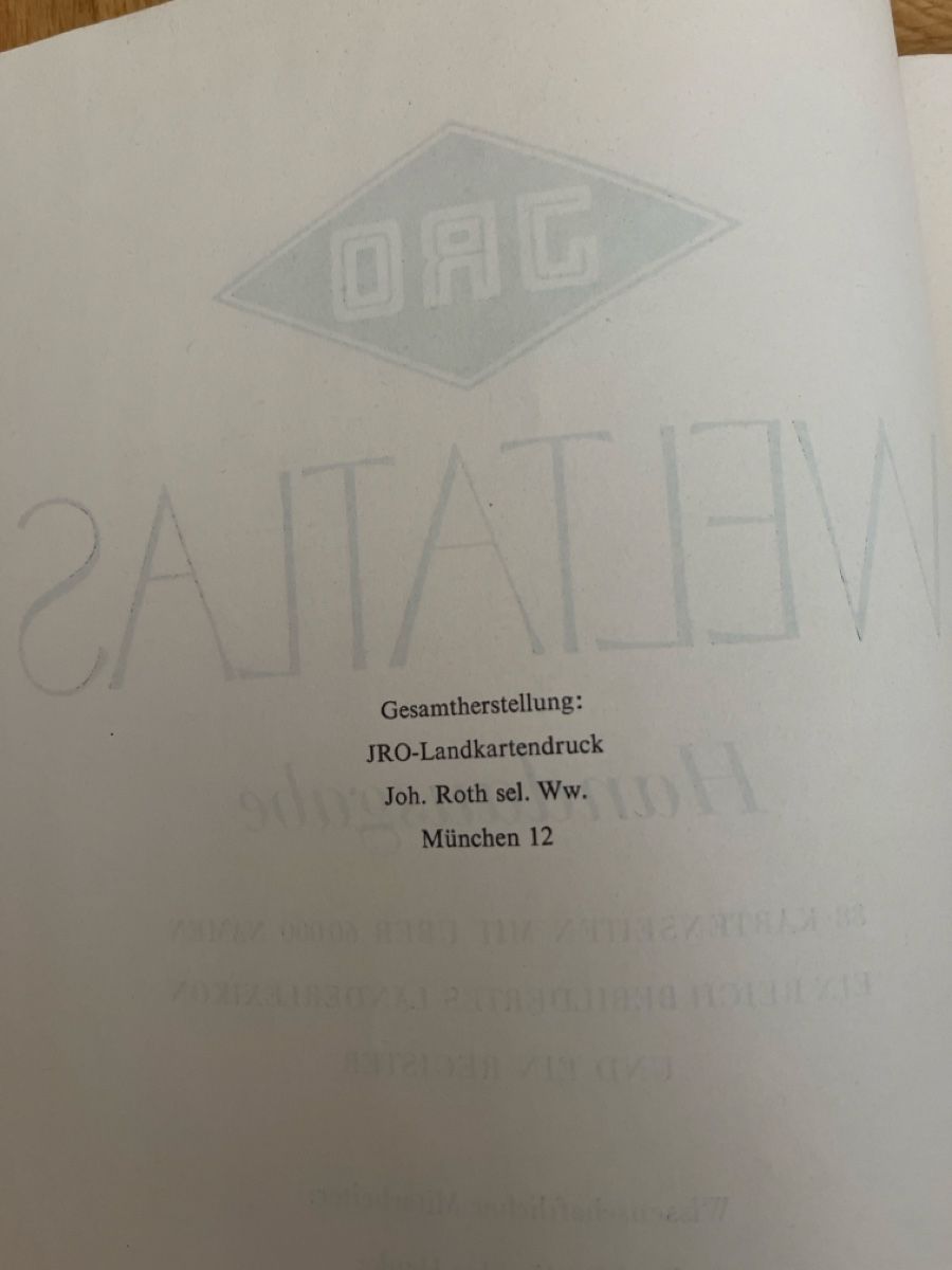 Bücher: JRO Weltatlas 1953 – Gebraucht aus Dussnang von jacabi1 2