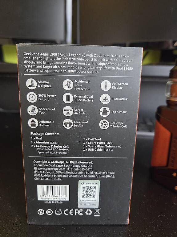 Geekvape Altri Prodotti per fumatori: Geek Vape L200 – Usato da Pfäffikon ZH venduto da ale_w6n9 1