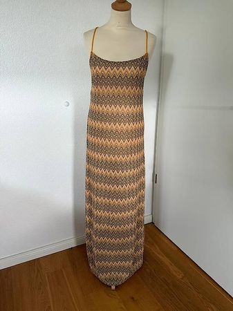 MANGO Zig Zag Maxikleid Missoni Style Grösse L NEU