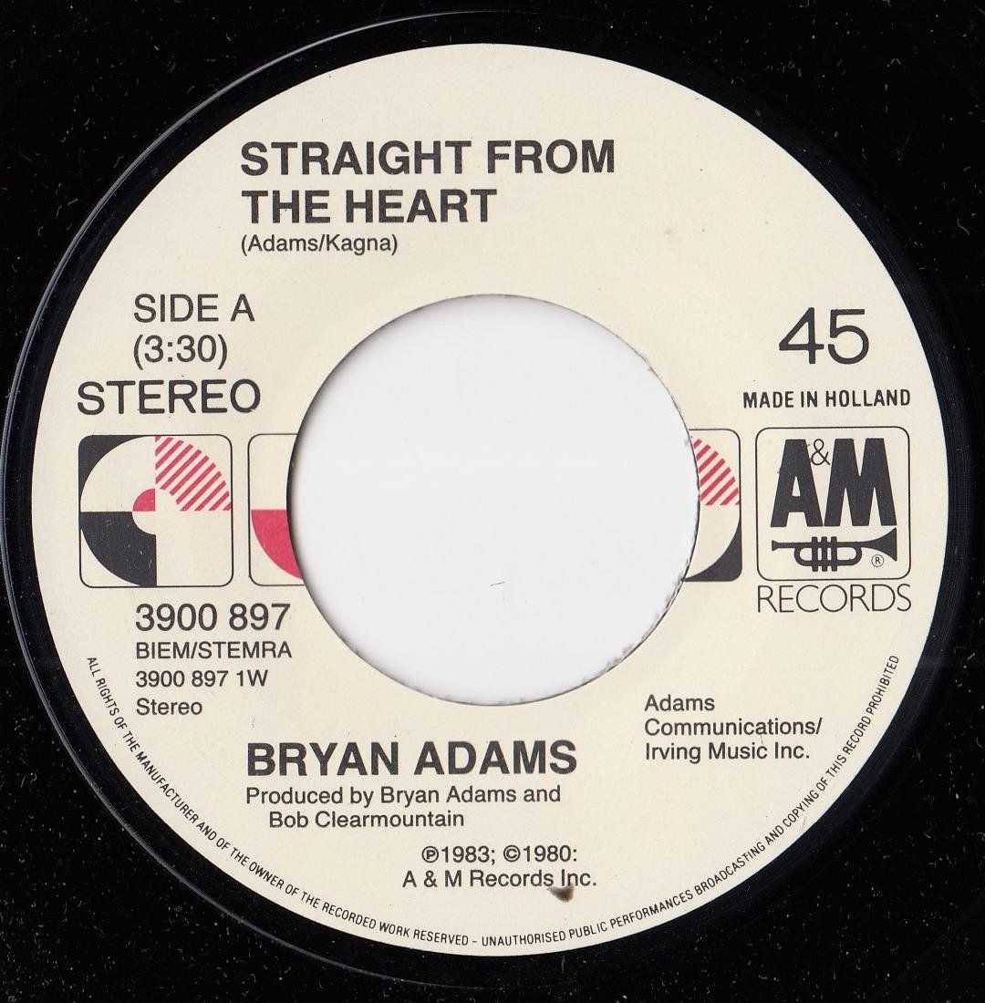 Schallplatten: Bryan Adams Vinyl Single von 1983 – Gebraucht aus Volketswil von Abcrecords 2