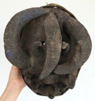 ausdrucksstarke alte Guere Maske Elfenbeinküste Höhe 28 cm