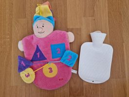 NUK Baby Wärmeflasche Bettflasche mit Überzug Hülle