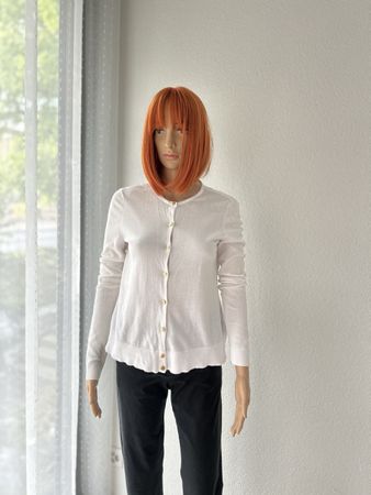 Cardigan Lauren Ralph Lauren white cotton size S