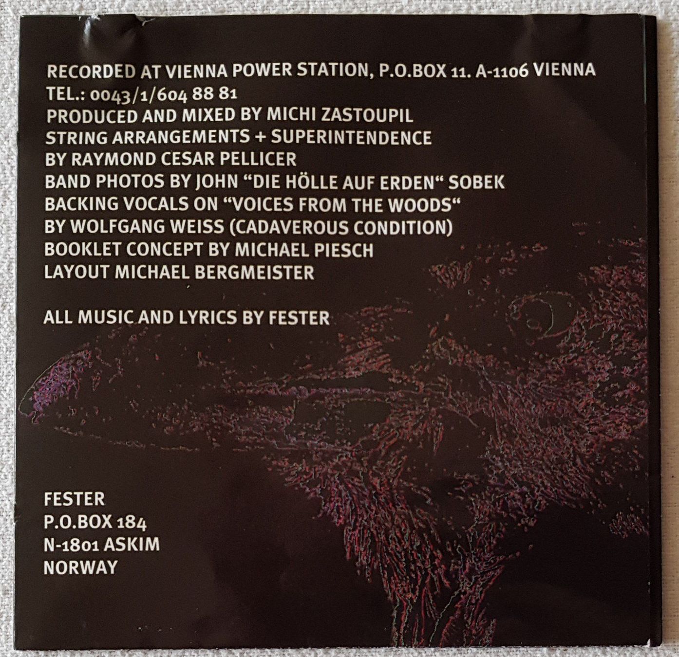 CD: Fester - Silence - 1994 - First Press Austria - Lethal Rec – Usato da Uster venduto da Zardodel 6