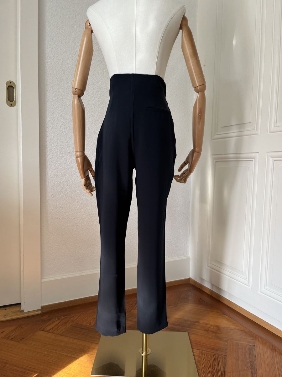Zara Hosen: Zara Basic Blue Trousers with Tie - Size XS – Gebraucht aus Mies von Nib2011 5