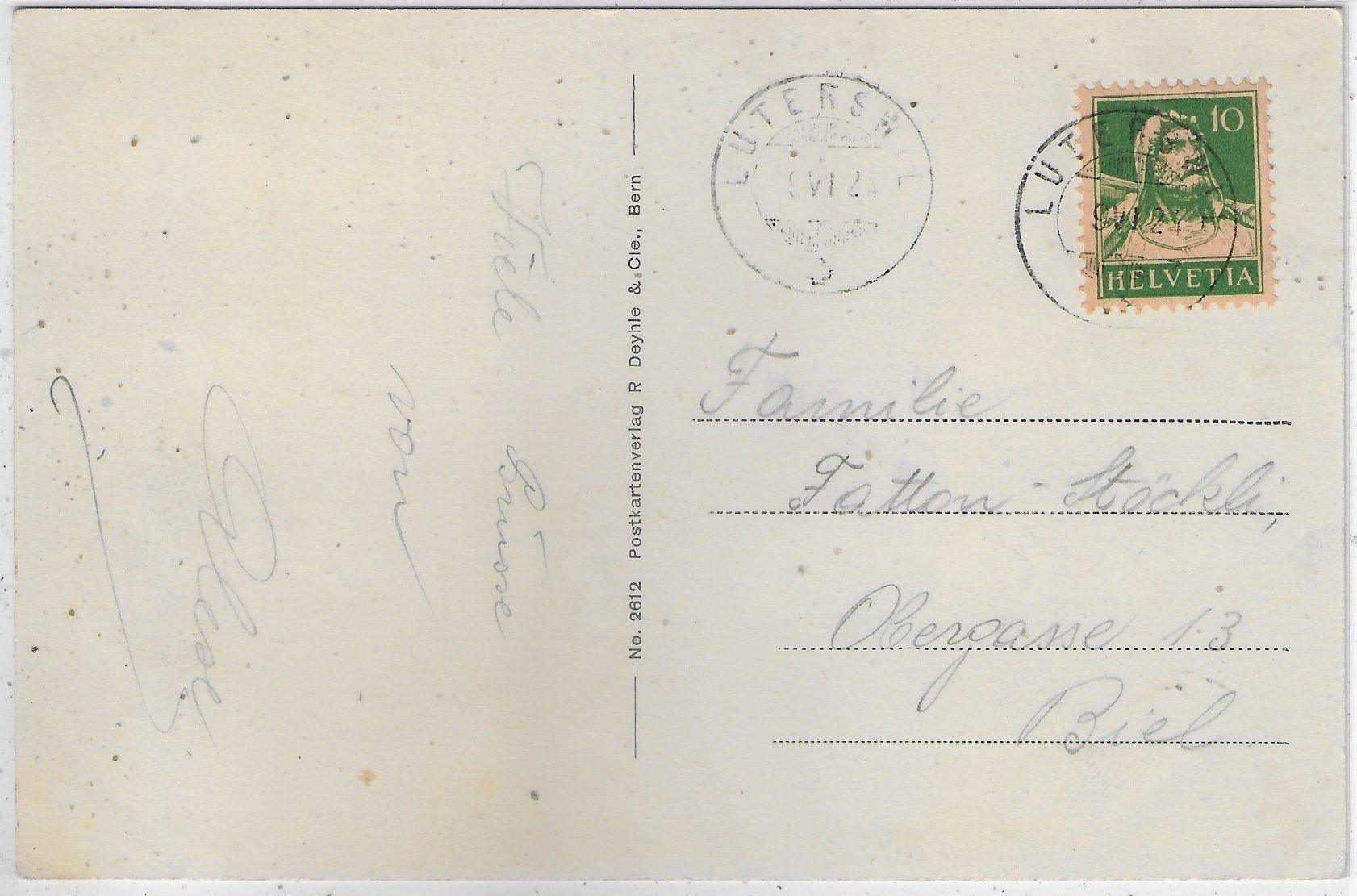 Cartoline postali: Bad Lüterswil - Parkanlagen - animee – Usato da Ettingen venduto da Kartenplanet 1