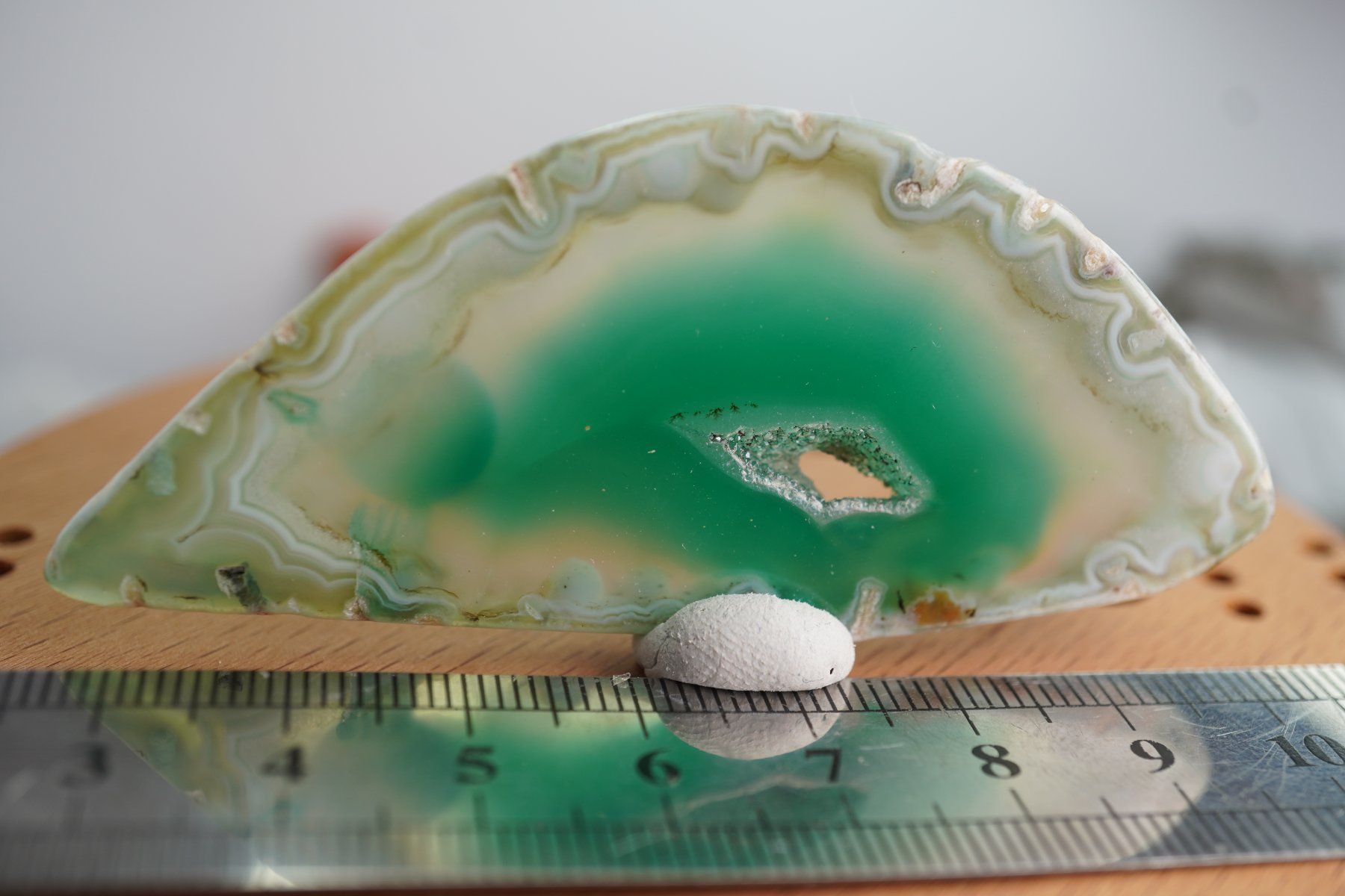 Mineralien & Heilsteine: Achat Scheibe Grün  (Räumung!) – Neu und originalverpackt aus Eschenbach SG von topstone 4