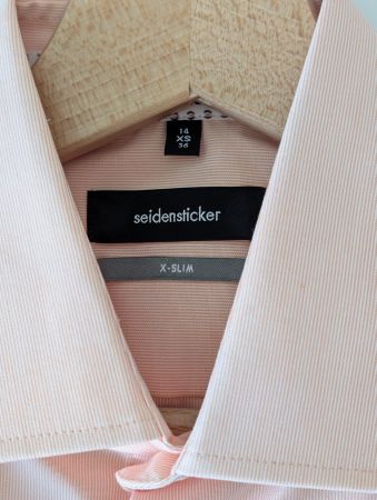 Langarmhemd, aprikot, Seidensticker, neu Gr. 14, XS, 36