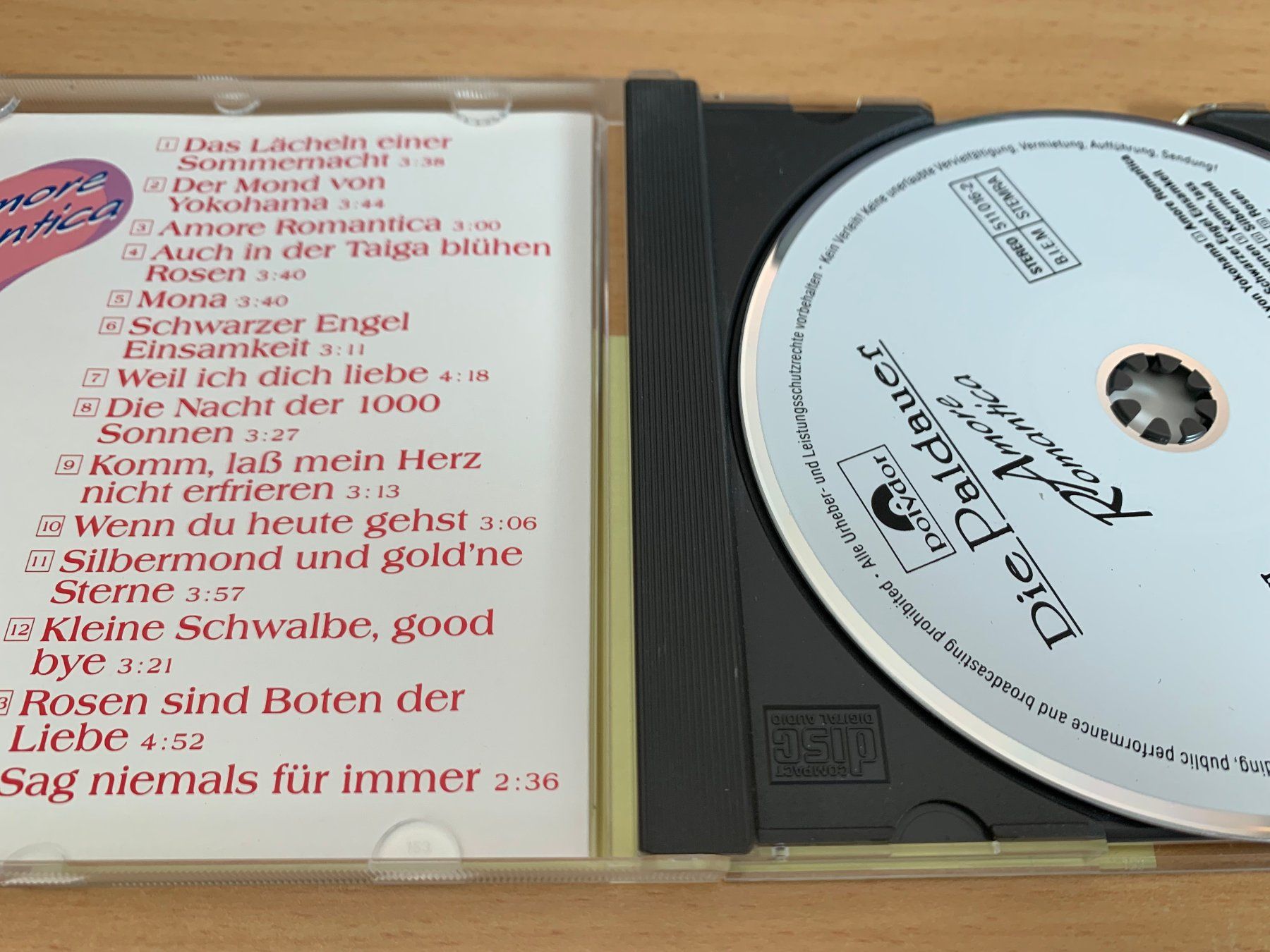 CD: Die Paldauer – Amore Romantica – Usato da Rikon im Tösstal venduto da Alpenmutz 2