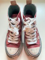 RHW Sneakers Gr. 36 rote Stiefel Plateau Schuhe Herbst Trend