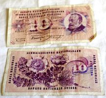 10ner Noten aus den 1968 /1964 Jahren