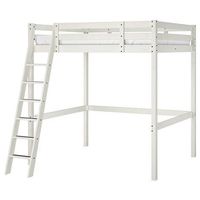 Hochbettgestell STORA von IKEA, weiß gebeizt, 140x200 cm