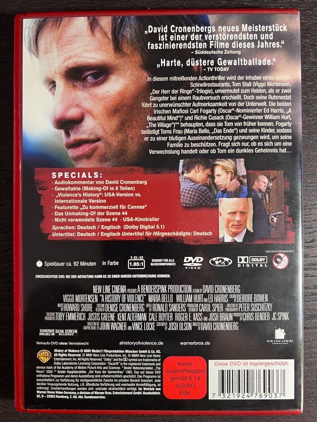 Tutti i DVDs: A History of Violence – Usato da Zürich venduto da FilmFreunde 1