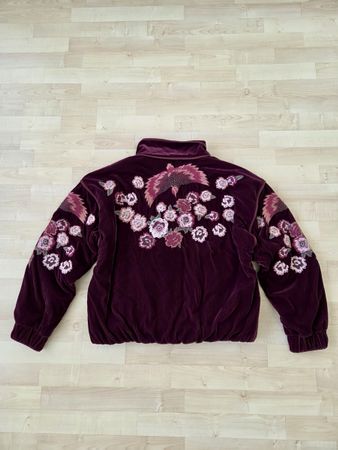 Zara Bomberjacke Samt S-M