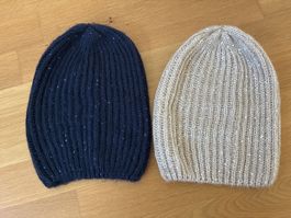 Strickmützen 2er Set mit Pailletten ANNA FIELD neu